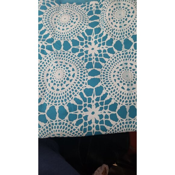 Material Polyester Stretchy Blue White Painted Fabric 72 x 60 Dress T-Shirt 2 - Picture 5 of 6